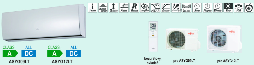 Nstnn klimatizace ASYG09LT, ASYG12LT