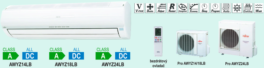 Podstropn-nstnn klimatizace AWYZ14LB, AWYZ18LB, AWYZ24LB